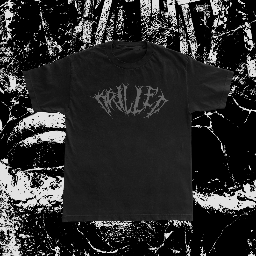 Copy of DRILLED - LOGO TEE (CHARCOAL INK)