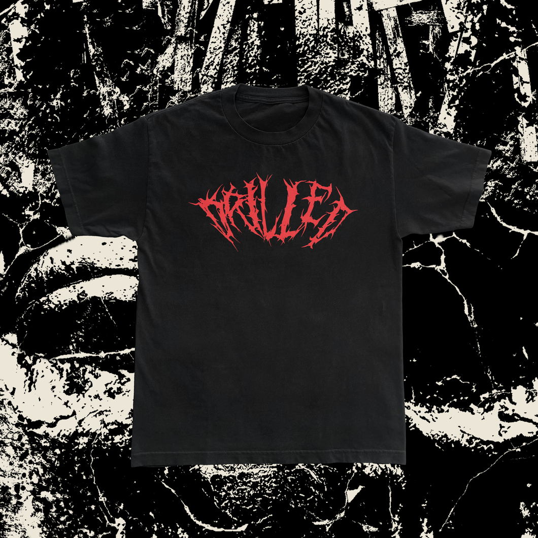 DRILLED - LOGO TEE (RED INK)